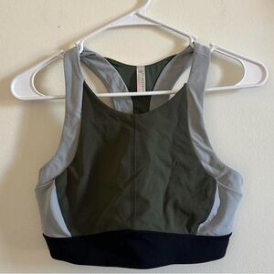 FP Movement by Free People Olive and Gray Sports Bra